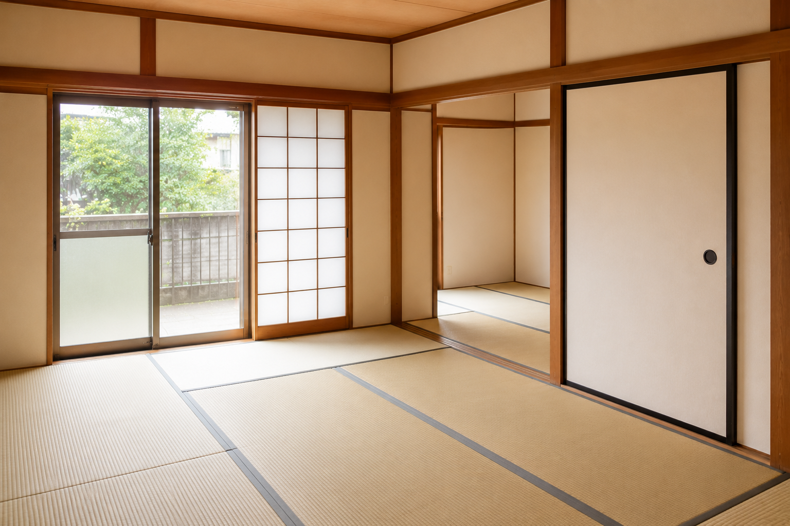 生前整理・遺品整理を終えて綺麗になった室内