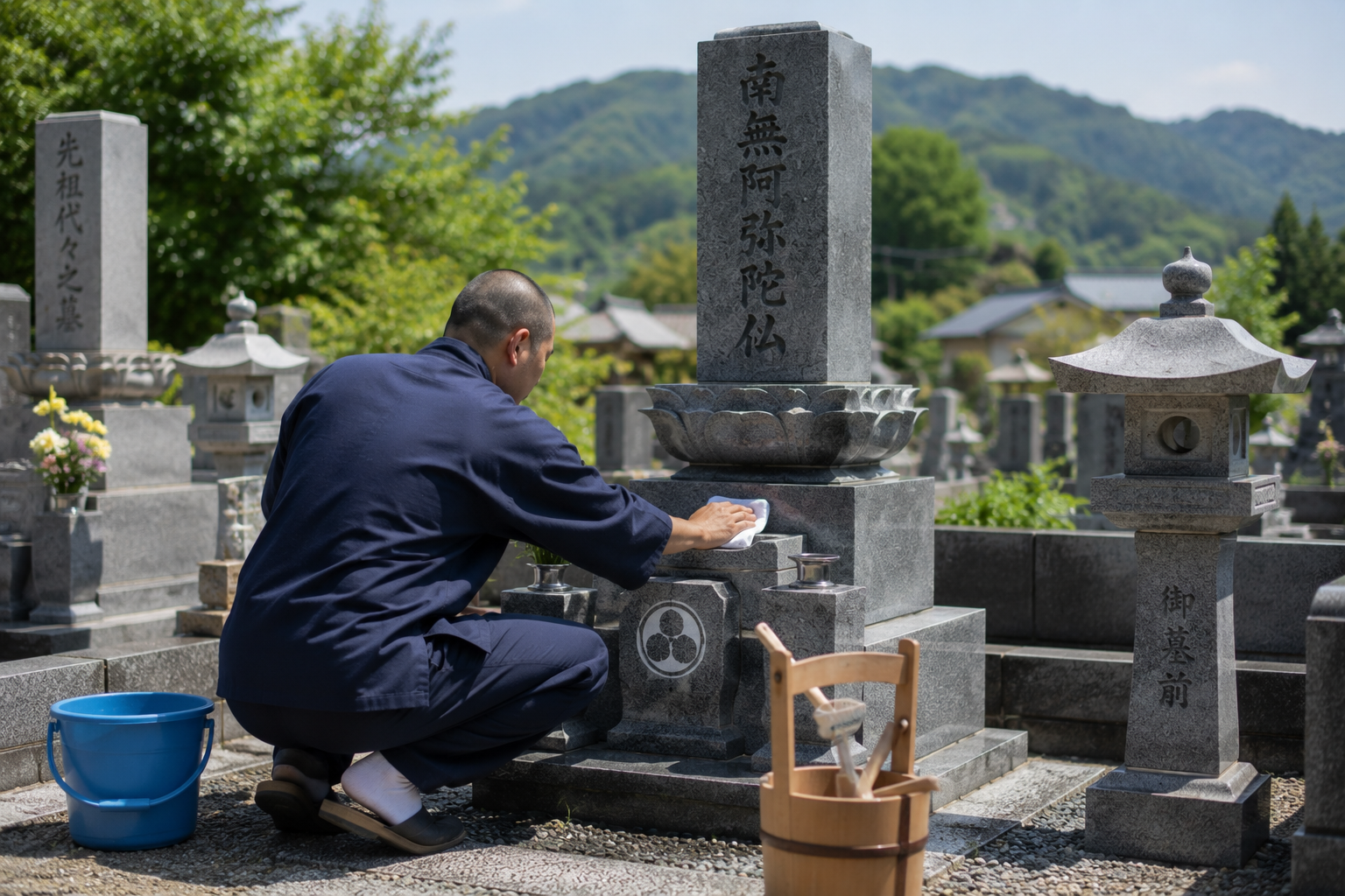 三重県四日市市のお墓掃除代行